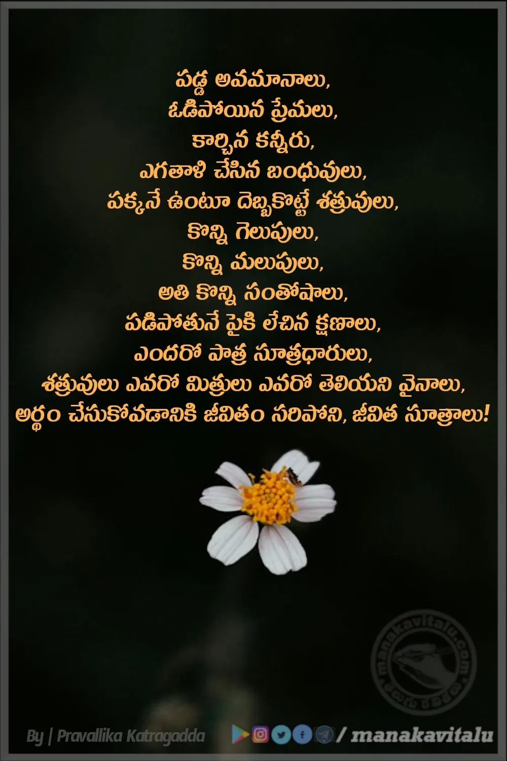 Telugu Facts About Life Quotes in Telugu.