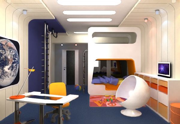 Dreams and Wishes: Outerspace kid39;s room ideas.