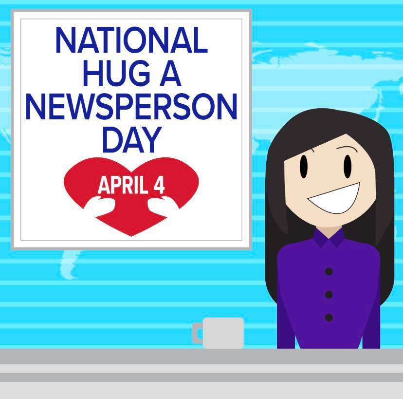 National Hug a Newsperson Day Wishes Images download