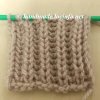 イギリスゴム編みの編み方, how to knit Brioche Stitch also called fisherans rib, 元宝针教程