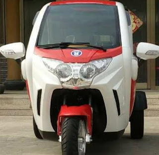 Motor City Car Roda Tiga Merah-Putih