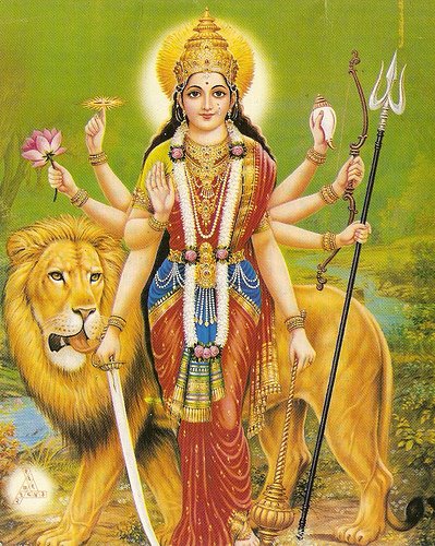 Resultado de imagem para Deusa Durga e o princípio feminino cósmico