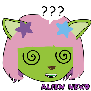 confused2 Alien neko emoji