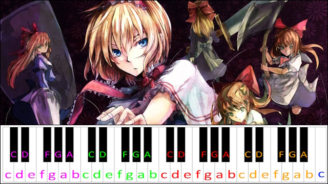 Doll Judgement / Alice's Theme (Touhou) Piano / Keyboard Easy Letter Notes for Beginners