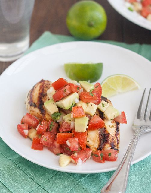 Cilantro-Lime Chicken with Avocado Salsa