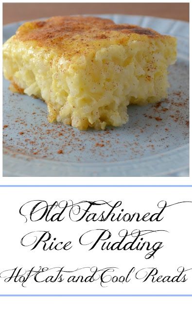 Pure comfort food and SO delicious! Perfect for Sunday dinner! Old Fashioned Rice Pudding Recipe from Hot Eats and Cool Reads