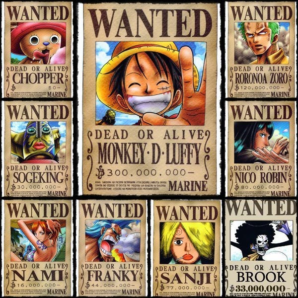 Bounty One Piece all krakter  Anime Picture