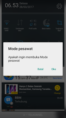 Mode pesawat