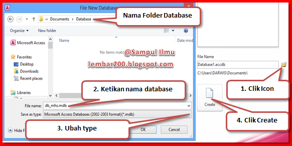 Cara Membuat Database Microsoft Access  Sampul Ilmu