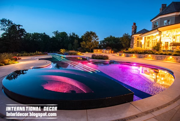 Outdoor Swimming Pool in the form of a Stradivarius violin