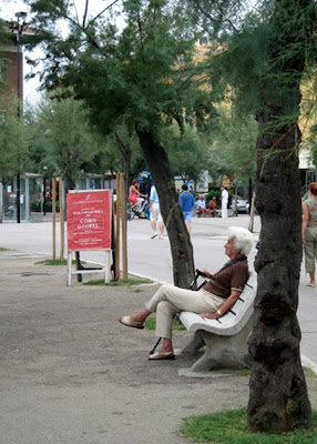 Sitting in the park