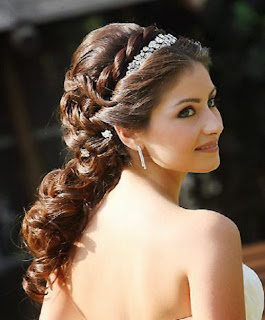 Greek goddess hair style for wedding