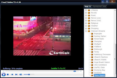 Watch Times Square through webcam stream with FreeZ Online TV