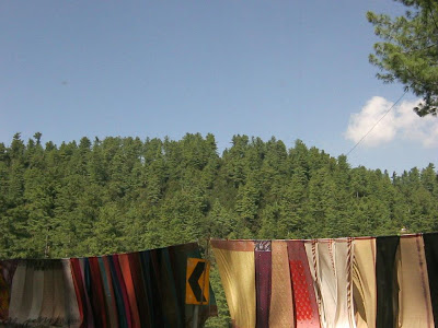 clothes stall in Mushk Puri