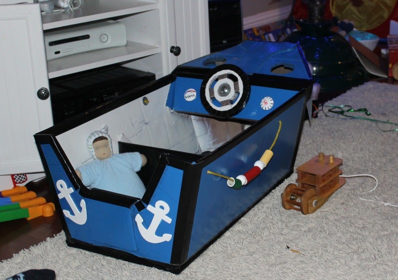 All Twisted Up: Cael's Cardboard Boat