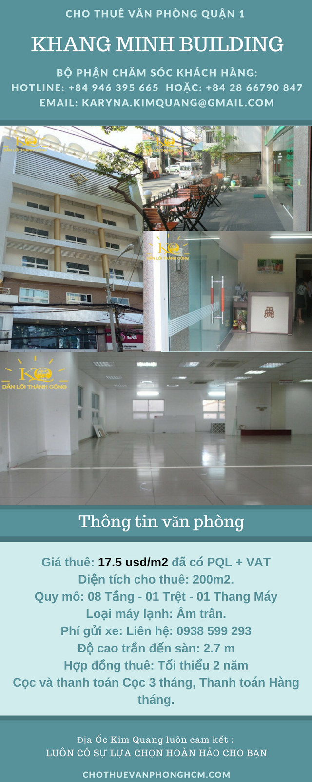 Cho thuê văn phòng quận 1 Khang Minh building