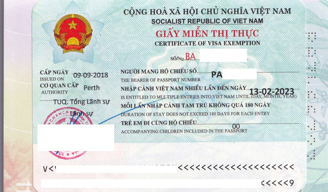 Dịch vụ làm giấy miễn thị thực Việt Nam tại TP.HCM uy tín