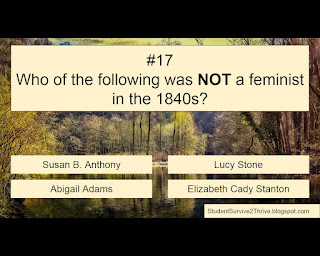 Who of the following was NOT a feminist in the 1840s? Answer choices include: Susan B. Anthony, Lucy Stone, Abigail Adams, Elizabeth Cady Stanton