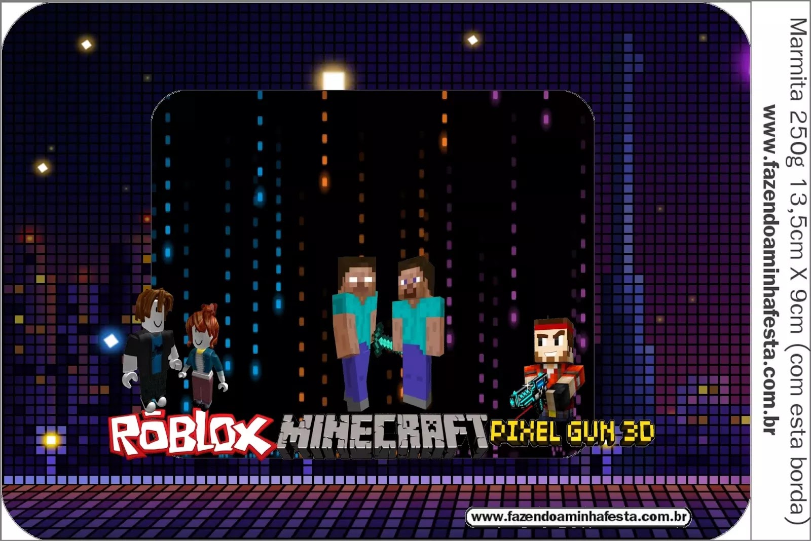 Pixel Gum 3d Roblox Y Minecraft Etiquetas Para Candy Bar - roblox thomas game online free