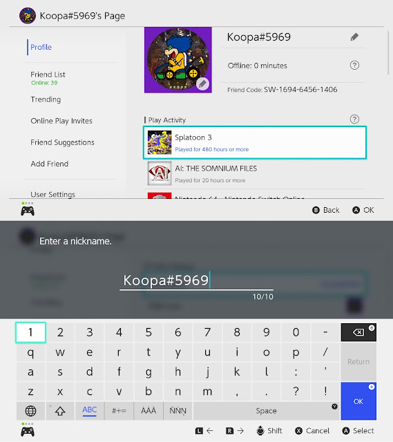 Nintendo Switch Koopa#5969 Discord tag profile Splatoon Super Smash Bros.
