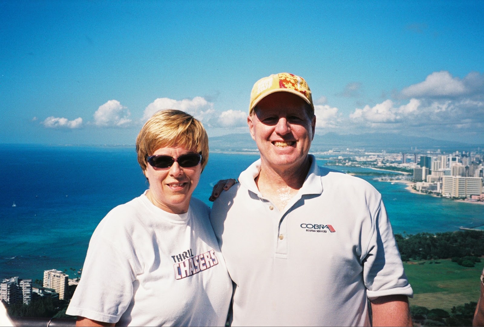 Susan Bob Top Of Diamond Head Photo Looking Toward Waikiki