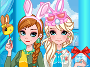 Diviértete jugando a este nuevo juego de Frozen.
Las hermanas de Frozen, la reina Elsa y la princesa Anna se preparan para la fiesta de Pascua. Ellas necesitan tu ayuda para conseguir un cambio de imagen. Elsa y Anna tienen diferentes cosméticos para el maquillaje y diferentes estilos de vestidos y accesorios.