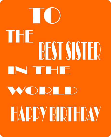 happy birthday image sister