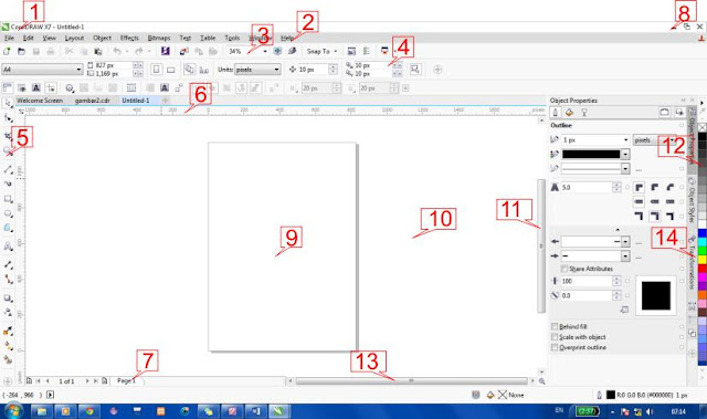 mengenal corel draw x7 dan cara menjalankannya