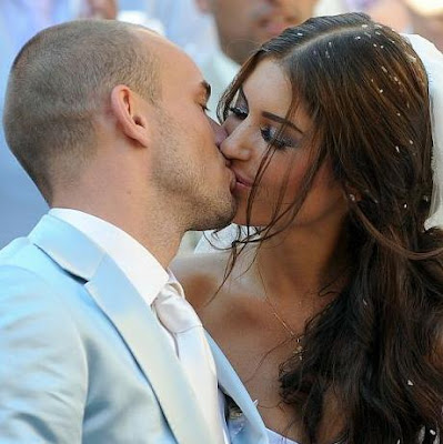 Wesley Sneijder marries Yolanthe Cabau van Kasbergen