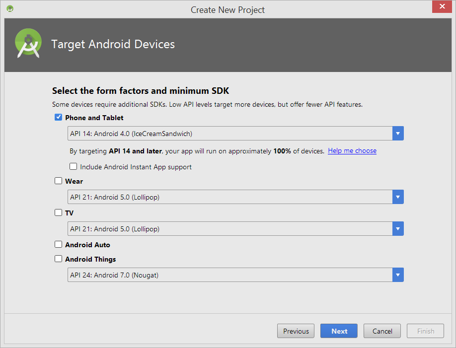 Android - Seleccionar SDK