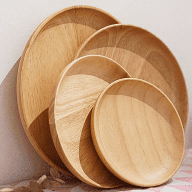 forma redonda de madeira