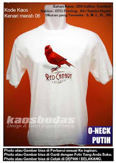 Kaos Kenari merah 06