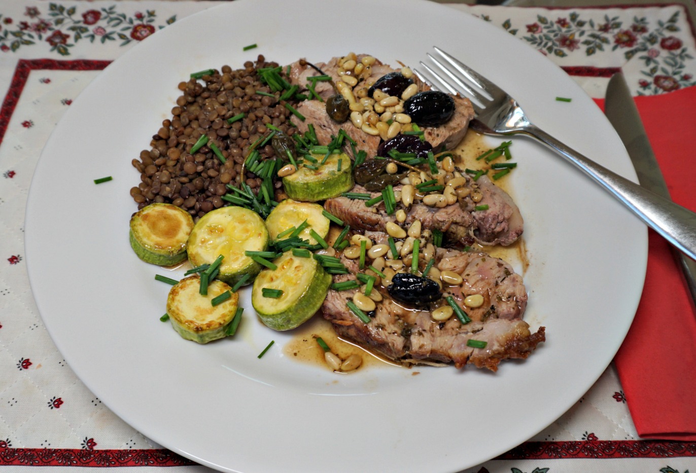 Veal roast Mediterranean style