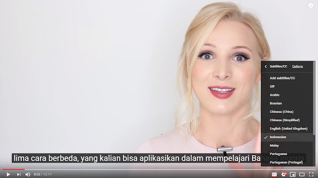 Cara Mengaktifkan Subtitle Bahasa Indonesia