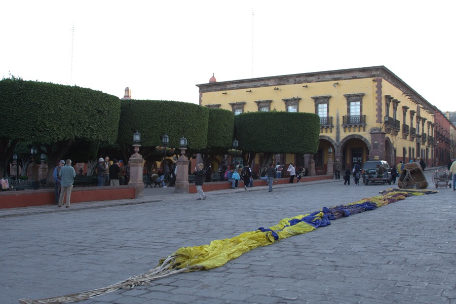 Hot air balloon in San Miguel de Allende
