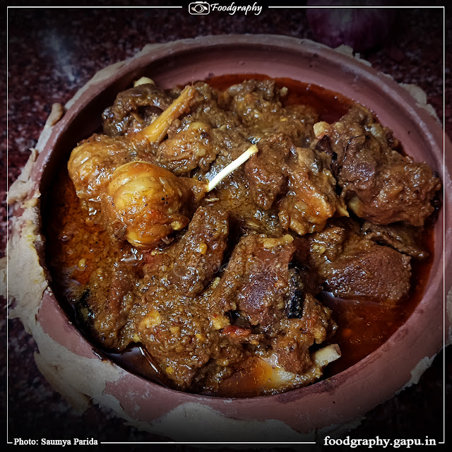 The Delicious and Odisha Famous homemade Matihandi Mutton cooked by Saumya Parida