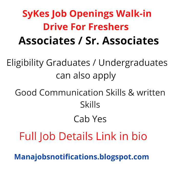 Sykes Hiring For US Voice Process