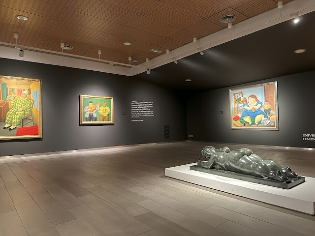 Vista de la exposición "Sensualidad y melencolía" de Fernando Botero en la Fundación Bancaja en Valencia