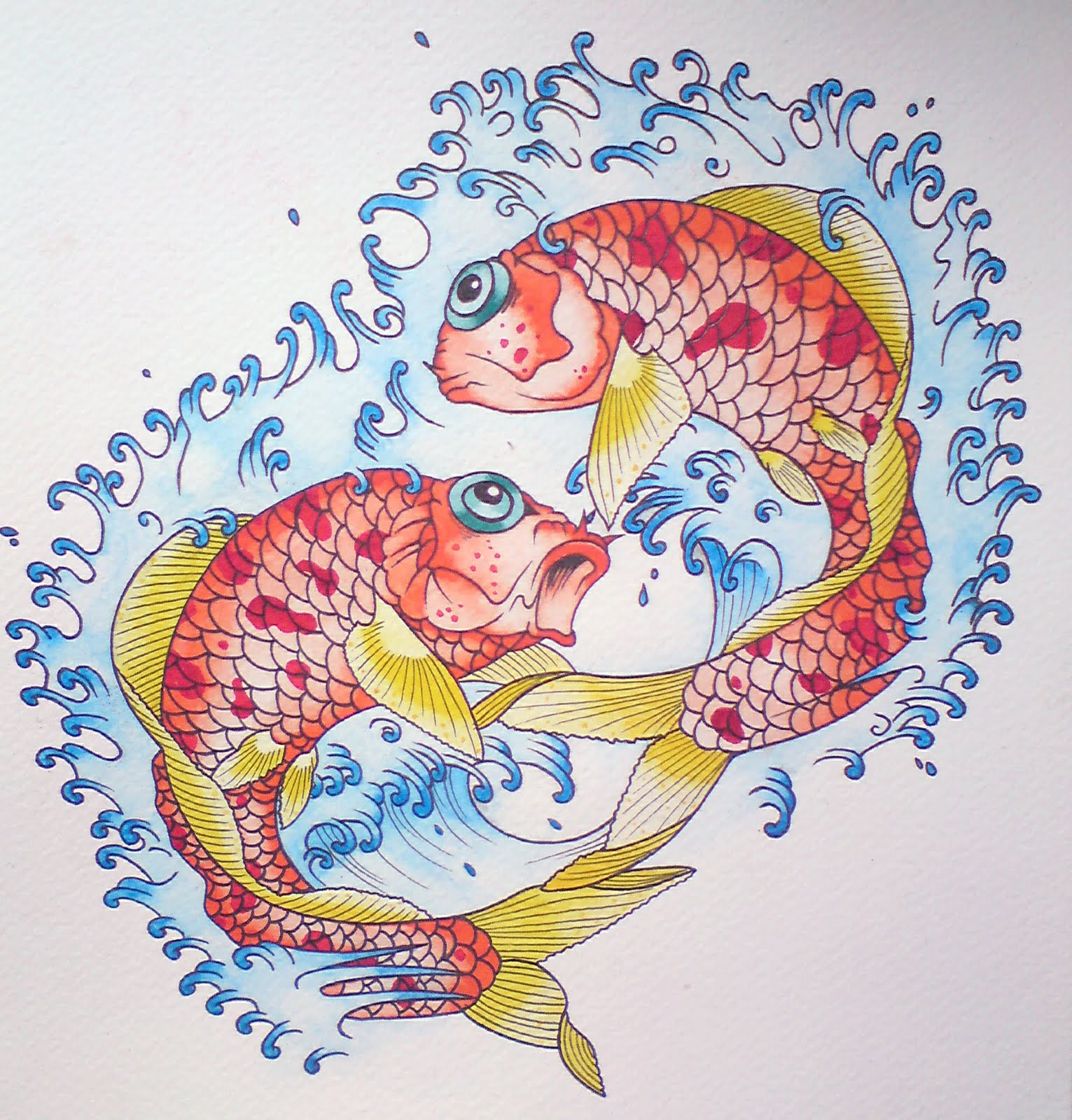 koi carp tattoo designs sleeve