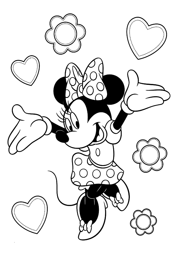 Desenhos da Minnie para Colorir e Imprimir