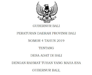 Perda Nomor 4 Tahun 2019