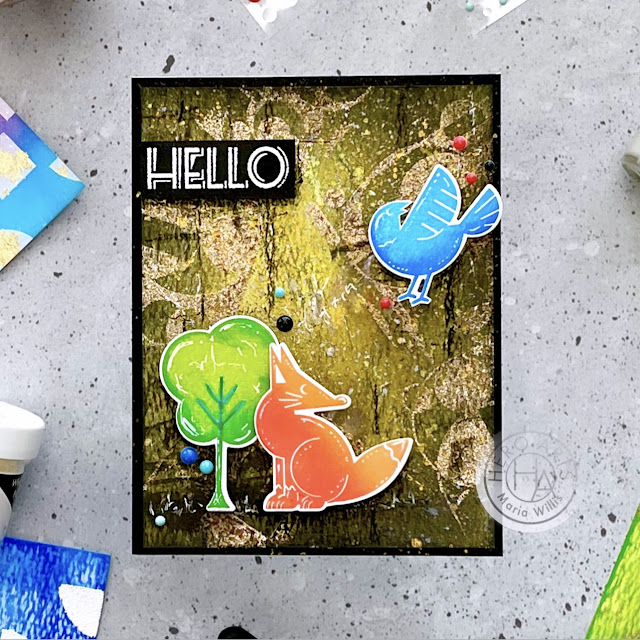 video tutorial,cards,My Monthly Hero Kit April 2021,stencils,ink,cardmaking,video,stamping,papercraft,Cardbomb,maria willis,paper,cardmaker,inkblending,handmade,mixed media,stamps,Hero Arts,