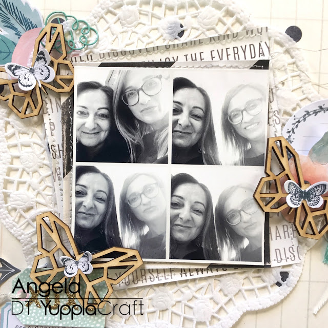 Partner in Crime Scrapbook Layout by Angela Tombari For Yuppla Craft DT