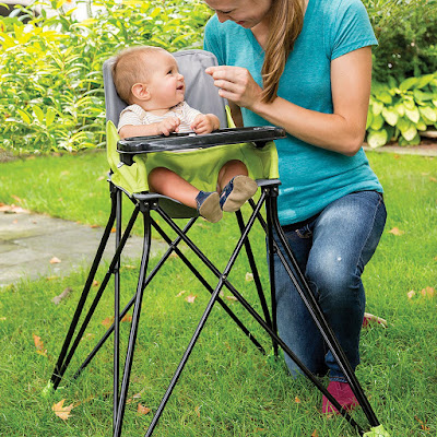 Pop N' Sit Portable Folding HighChair, Makes Mealtimes Fun And Easy When You Are On-The-Go