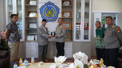 Rektor Unismuh Terima Kunjungan Kapolrestabes Makassar