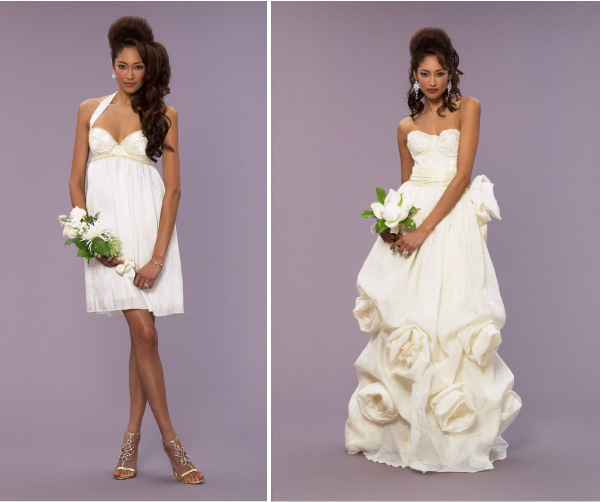 The popularity of having a ceremony dress and a reception dress is 