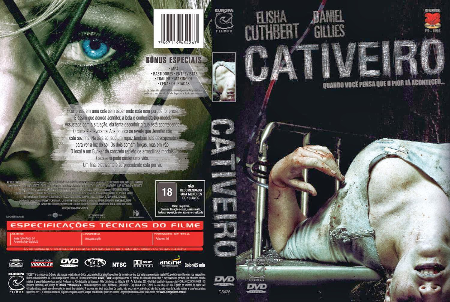 Capa DVD Cativeiro