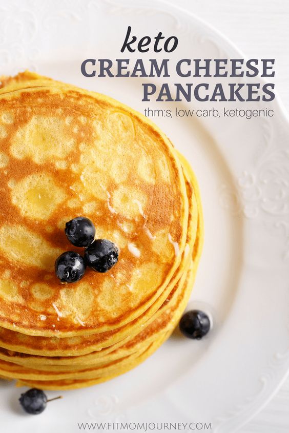 I've been missing delicious pancakes on Keto, but finally came up with a delectable replacement: Keto Cream Cheese Pancakes. These are fully Keto, a THM:S, Low Carb, as well as sugar free, gluten free, and grain free!  #keto #ketogenic #trimhealthymama #ketogeniclifestyle #ketocommunity #lowcarb #slowcooker