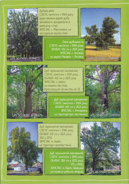 Вікові та меморіальні дерева Полтавщини