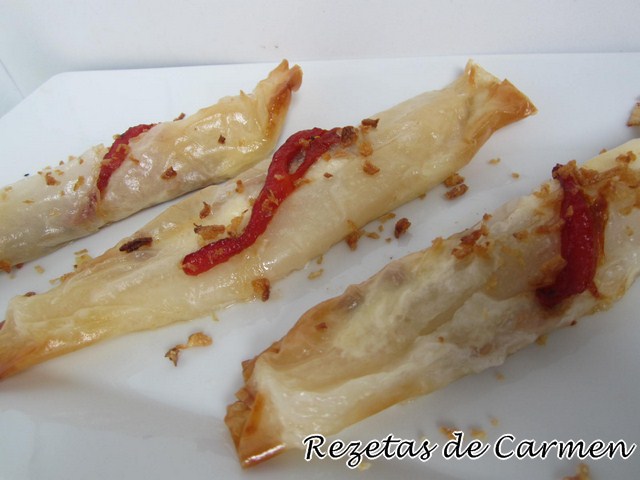 Flautas de espárragos